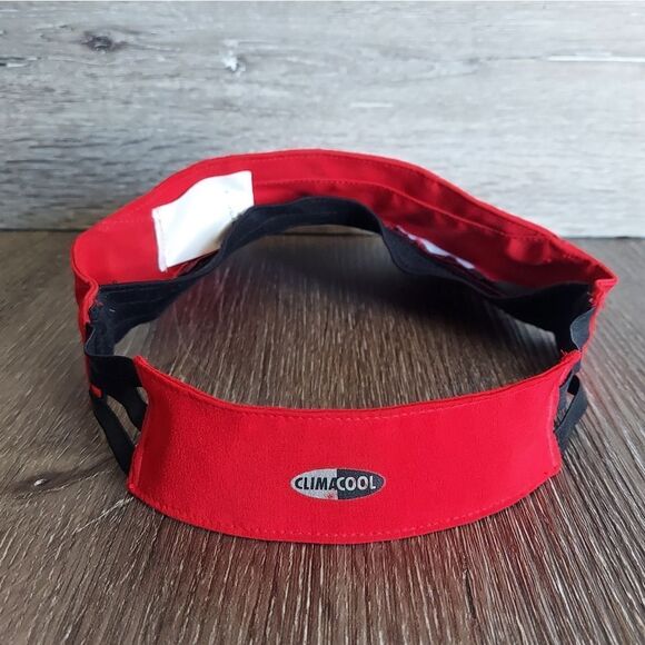 ADIDAS BLACK RED GOLF TENNIS VISOR WOMENS SZ L/XL - Picture 4 of 6